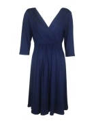 Plisowana sukienka ciążowa z dekoltem w kształcie serka S, M, L, XL, 2XL