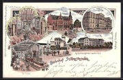PIŁA Schneidemuhl dworzec peron restauracje I II III Klasy 1899