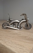 Ręcznie wykonany motor, motocykl, metalowa figurka Chopper Handmade