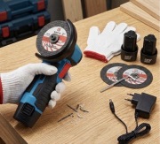 Mini Szlifierka Kątowa Akumulatorowa 12V + 2 Tarcze + 2 Akumulatory ZESTAW