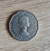 Kanadyjska moneta 5 centów 1960