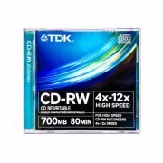 TDK CD-RW 700MB 80min 4x-12x High Speed NOWA Pudełko Jakość