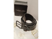 Nowy skórzany efektowny pasek męski