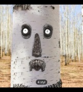 Skrzat ogrodowy,zawieszka na drzewo staruszek 