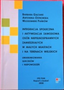 INTEGRACJA SPOŁ. I AKTYWIZACJA  OSÓB NIEPEŁNOSPRAW