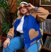 Labelrail X Fancesca Perks kurtka wiatrówka ramoneska bejsbolówka 20/48 4XL