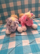 Maskotka pluszak jednorożec x2 różowy fioletowy