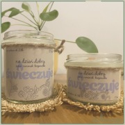 świeca sojowa z olejkami eterycznymi: sosna, rumianek, bergamotka