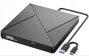 ZEWNĘTRZNY NAPĘD CD DVD, USB 3.0 I USB-C CD/DVD