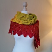 Chusta szydełkowa i czapka. Komplet