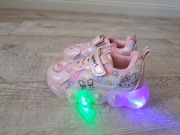 Buty sportowe, świecące LED- Hello Kitty  - rozm 26/27 - różowe