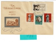 FDC 1955 Rok Mickiewiczowski Fi.804-807