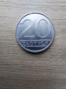 Polska 20 zł 1984 stan -II; nominał