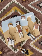 Drewniana układanka 6 dwustronnych elementów + plansza HIT na prezent