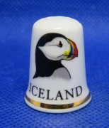 Naparstek Kolekcjonerski Porcelanowy Iceland Puffin 
