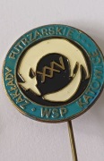 Przypinka PRL zakłady futrzarskie Katowice