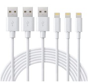 Kabel do ładowania iPhone'a, 3-pak 2 m