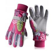 Dziecięce wodoodporne rękawiczki zimowe podszewka polarową termiczne M rozm