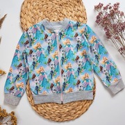 Bluza na zamek 98 zapinana print lalka barbie słonik długi rękaw bawełniana