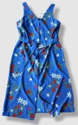 Primark letnia sukienka bez rękawów wiązanie niebieska w kwiaty 18/ 46