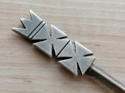 ŁYŻECZKA DO CUKRU SREBRO PRÓBA 800 HERB GDAŃSK ORNO WARSZAWA