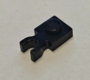 Lego 44860 płytka z uchwytem 1x1 czarny - 6 sztuk !