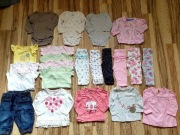 Zestaw Paka ubran dla dziewczynki rozm.3-6 mies