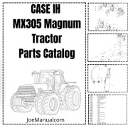 Case IH MX305 Magnum Tractor Parts Catalog Katalog części schematy budowy