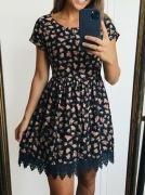 Letnia sukienka w kwiaty, wiskoza