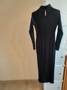 ASOS Nowa sukienka czarna z rozporkiem rozm.XS
