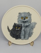 Kolekcjonerski talerz ozdobny firmy Goebel-koty