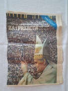 Vintage stara gazeta za I przeciw 1983 PRL pielgrzymka Jan Paweł II kolekcj