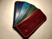 Skórzane etui na okulary - skóra - Handmade