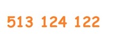 513 124 122 ZŁOTY NUMER ORANGE