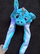 Interaktywna czapka jednorożec świeci rusza uszkami nowa