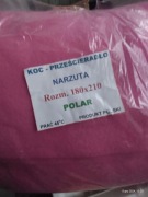 Koc,narzuta rozowa,180-210