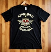 Czarna   męska koszulka Aerosmith rozmiar M