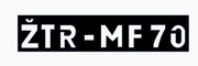 Szablon do malowania logo ZTR MF 70 kosiarka rotacyjna