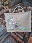 Torebka torba haftowana ręcznie prezent wiosna