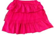 Dziewczęca czerwona spódniczka z falbanką. Rozmiar 122cm.