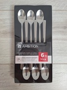 AMBITION VICA ŁYŻECZKI DO LATTE 6 SZT DŁUGIE ŁYŻECZKI STAL NIERDZEWNA