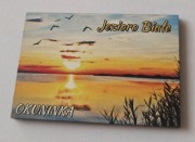 Magnes na lodówkę drewniany Okuninka Jezioro Białe(2K).