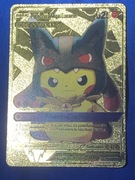 Pokemon karta złota Pikachu