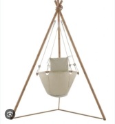 Fotel wiszący Bamboo beżowy Naterial