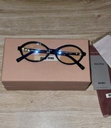 Okulary Miu Miu old money czarne