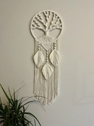 Łapacz snów 30x90cm drzewo życia makrama bawełna