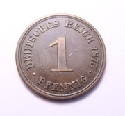 Niemcy 1 pfennig 1875 A