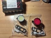 Lampki rowerowe led- usb c-2 sztuki cob