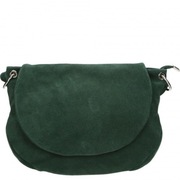 VENEZIA SKÓRZANA TOREBKA SKÓRA ZAMSZ PREMIUM SZMARAGDOWA ZIELONA