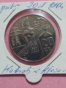 257#N MONETA KOBIETA Z KŁOSEM PRÓBA 20 ZŁ 1964